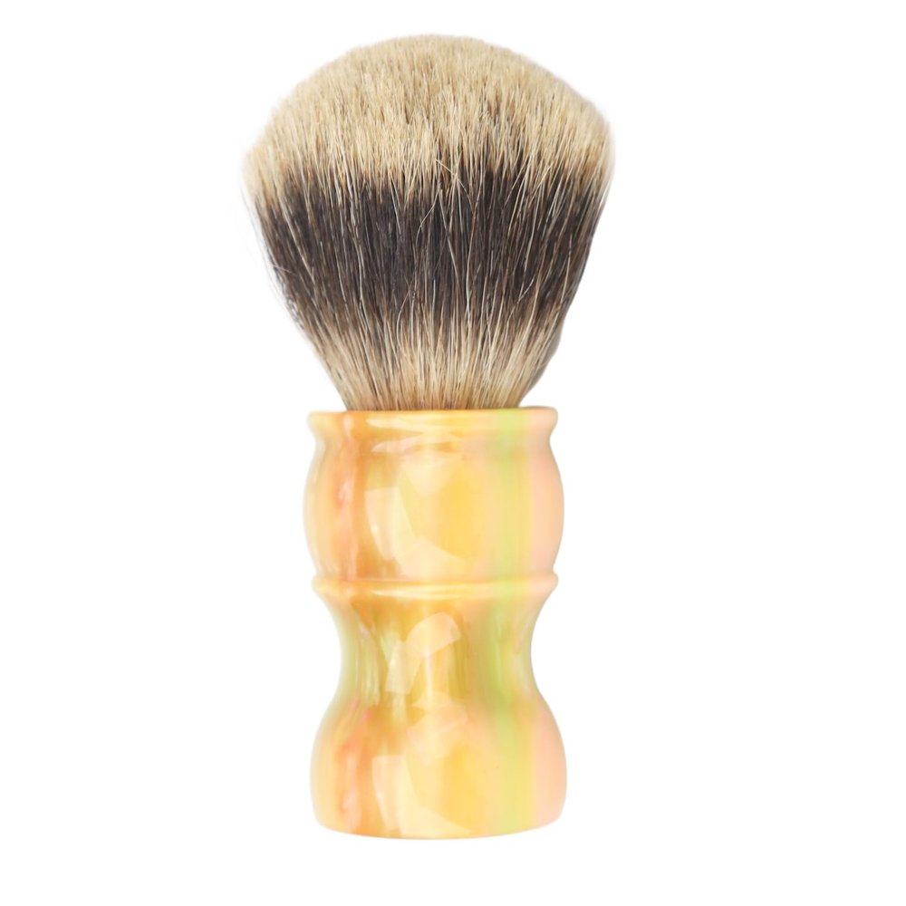 Synthetic Shaving Brush, Exquisite Handle, Barber Beard Shaving Brush, High Durability, Portable Stable Placement for Home Hair Salon