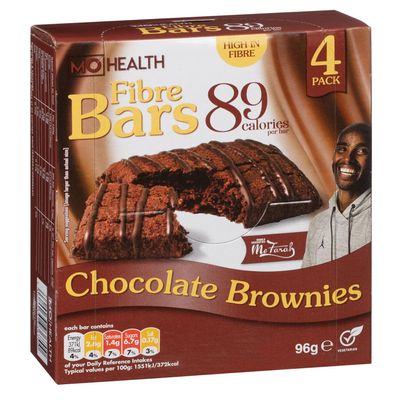 4pk Fibre Snack Bars - Chocolate Brownies - Nutrient-Rich - Balanced Nutrition - Delicious Treats For Women Kid's Men's And Adults - Portable Snack For All Ages - Tasty and Nourishing