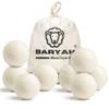 Baryah Tumble Dryer Balls XL - 8 Pcs 100% Organic New Zealand Wool Dryer Balls Reusable Eco Laundry Balls for The UK Reduces Drying Time Wrinkles, and Static A Natural Alternative to Fabric Softener view 1