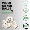 Baryah Tumble Dryer Balls XL - 8 Pcs 100% Organic New Zealand Wool Dryer Balls Reusable Eco Laundry Balls for The UK Reduces Drying Time Wrinkles, and Static A Natural Alternative to Fabric Softener view 2