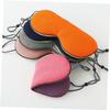 Sleeping Eye Mask Silk Polyester Breathable Adjustable Orange view 3