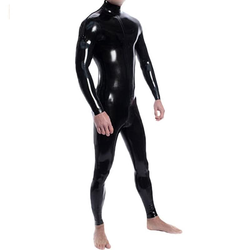 Latex Rubber Party Cosplay Black Rubber Party Catsuit Suit Bodysuit