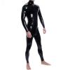 Latex Rubber Party Cosplay Black Rubber Party Catsuit Suit Bodysuit view 1