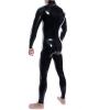 Latex Rubber Party Cosplay Black Rubber Party Catsuit Suit Bodysuit view 2