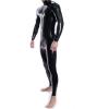 Latex Rubber Party Cosplay Black Rubber Party Catsuit Suit Bodysuit view 3