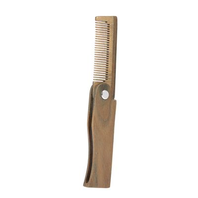 minkissy 2pcs Wooden Beard Styling Comb for Men Mini Pocket Comb Beard Growth Tool Care Accessories for Male
