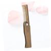 minkissy 2pcs Wooden Beard Styling Comb for Men Mini Pocket Comb Beard Growth Tool Care Accessories for Male view 2