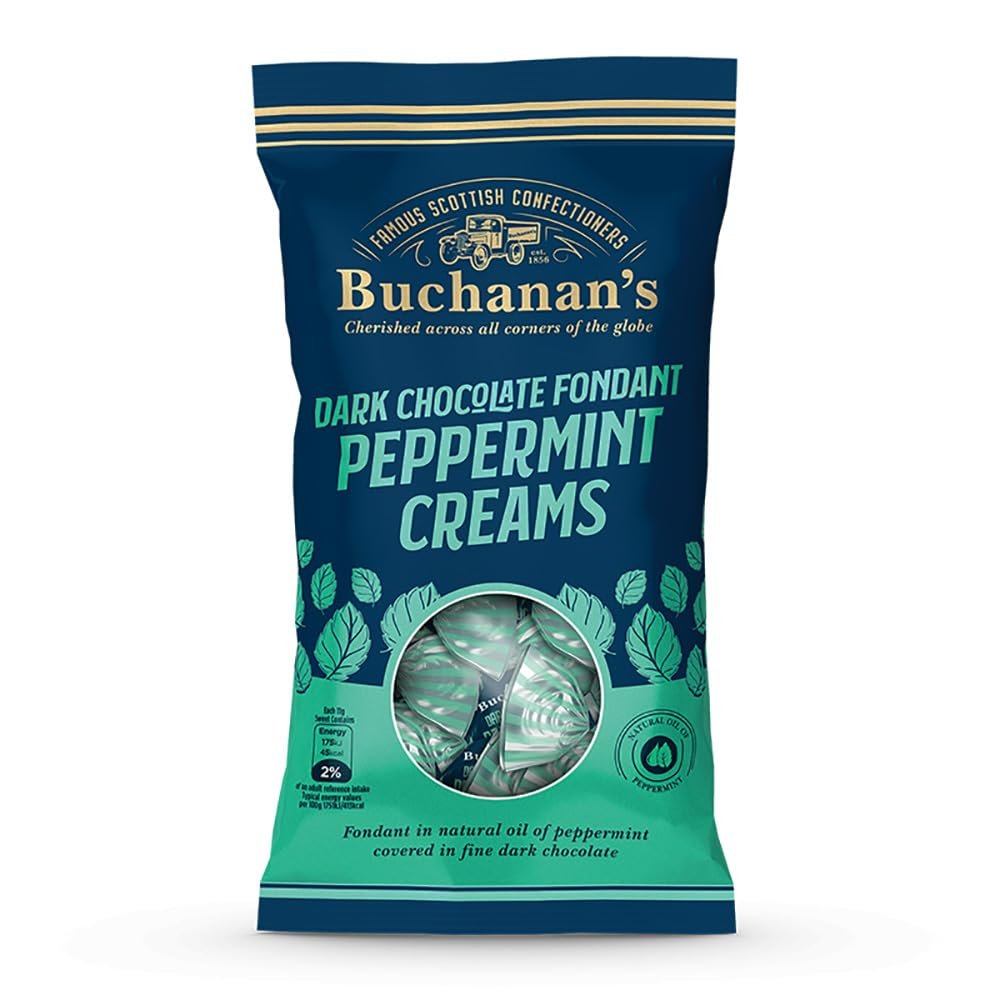 Buchanan's Dark Chocolate Fondant Peppermint Creams 120g x1