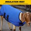 Calf Coat | Waterproof Livestock Protector Blanket - Soft Oxford Windproof Calf Warmer Jacket, Thickened Blue Calf Saver Warming Coat For Belly Protection view 2