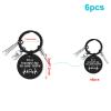 6Pcs Dentist Keyring Inspirational Gifts for Dental Hygienist Funny Dental Hygienist Gifts Dentist Assistant Keychain Dentist Student Graduation Gift Future Dentist Gifts Office Orthodontist Gift view 3