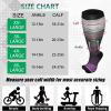 3 Pairs Plus Size Compression Socks (20-30 mmHg) for Women & Men, Wide Calf Extra Large Knee High Stockings for Nurses, Seniors (3XL) view 2