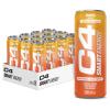 C4 Smart Energy Drinks Mango 330ml (12 pack) | Sugar Free Energy Drink with 106mg Natural Caffeine, Brainberry, Nootropics, Vitamin C | Natural Energy Drink for Mental Focus On the Go view 1