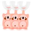 AYNKH 3PCS Kids U-Shaped Toothbrush, 360 Whole Mouth Manual Oral Cleaning, Food Grade Soft Silicone Brush Head for 2-6 Years Children Toddler Baby Training Teeth Brush view 1