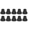 10Pcs Cane Tips Rubber Skid Resistance Wearproof Walking Crutch Tips for Standard and Folding Walking Sticks (16mm) view 1