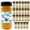 24 jars of mixed-flower honey with personalised label, ideal for making exclusive christening favours (It's a boy) view 1