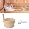 PenRux Spruce Wood Sauna Bucket and Ladle Set 4L, High Temperature Resistant, Spa Accessories for Sauna, Bath, Swimming Pool, Massage Bathtub view 3