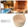 PenRux Spruce Wood Sauna Bucket and Ladle Set 4L, High Temperature Resistant, Spa Accessories for Sauna, Bath, Swimming Pool, Massage Bathtub view 4