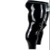 Latex Legggings Men Skinny Rubber Leggings Ring Holes Customized,Red,L view 3