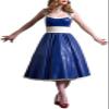 GOCTRN Sexy Blue Halter Latex Dresses Rubber Ball Gowns Women Formal Long Dress Backless with Belt,Photo Color,XS view 1