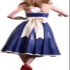GOCTRN Sexy Blue Halter Latex Dresses Rubber Ball Gowns Women Formal Long Dress Backless with Belt,Photo Color,XS view 2