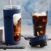 COOL MOOD protein shaker bottle (Navy) view 4
