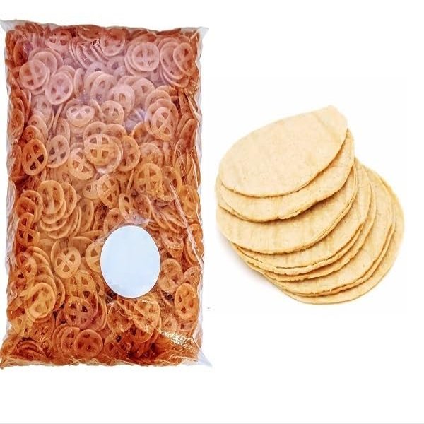 Mexican Vegan Chicharron 1000 g & Real Mexican Tortillas with Nixtamal 800 g, Vegan, Gmo-Free, Gluten Free