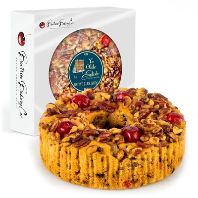 Beatrice Bakery Co. Ye Olde English Non-Alcholic Fruitcake, Grandma's Baked Fresh Delicious Dessert Made With the Finest Fruits and Nuts, Kosher Certified, Est. 1917 (16 oz Box)