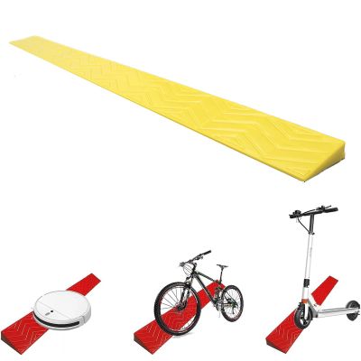 Yqyc Threshold Ramps Wheelchair Ramp, 2-5.5Cm Rise Threshold Ramps Non-Slip, Household Ramp Transition Strip For Thresholds,Doorways And Bathroom (Color : Yellow, Size : Height 4cm)