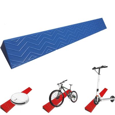 Yqyc Threshold Ramps Wheelchair Ramp, 2-5.5Cm Rise Threshold Ramps Non-Slip, Household Ramp Transition Strip For Thresholds,Doorways And Bathroom (Color : Blue, Size : Height 4cm)
