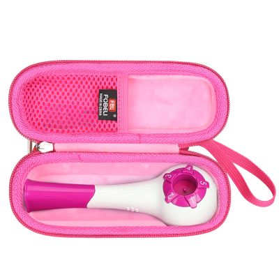 FBLFOBELI EVA Hard Carrying Case Compatible With The Breather Hand-Held Inspiratory Expiratory Muscle Trainer (Case Only) (Pink)