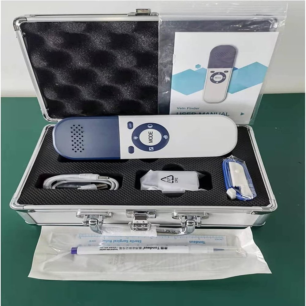 Vein Detector Viewer Portable Vein Locator Detector, Illuminated Visualisation Light, Optimal Imaging Distance 15-25 Cm