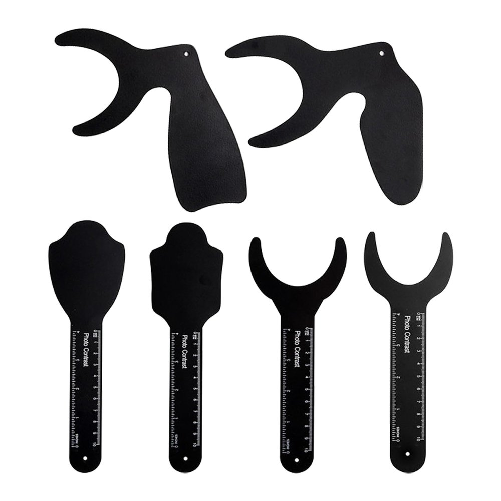 EDWERD Dental Photo Contrast Background Board - Mouth Palatal Intraoral Photography Kits for Dental Clinic & Lab, 6 Pcs