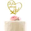 Oh the Places You'll Go Cake Topper - Travel Themed Cake Decor, Retirement, Graduation, Farewell, 1st Birthday Party Decorations, Gold Glitter view 1