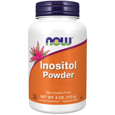 Now Foods, Inositol Powder, with Myoinositol, 113g Vegan Powder, Gluten Free, Vegetarian, Soy Free, Non GMO