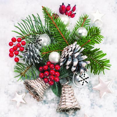 3-Ply Xmas Decoupage Tissue Paper Napkins Decorative Christmas Serviettes 33cm x 33cm - Pack of 20 (Xmas Winter Decor)