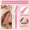 21 Pcs Eyebrow Razor, Multipurpose Exfoliating Dermaplaning Tool for Face, Facial and Eyebrow Shaper with Precision Cover for Women Men, Easy to Use view 4