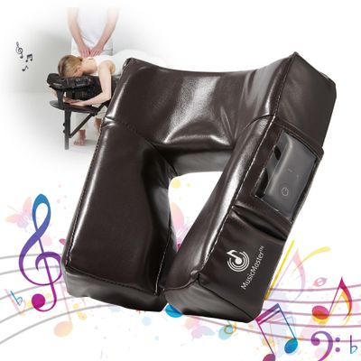 Music Master High Fidelity Sound Face Cradle Cushion- Bluetooth Massage Pillow for Face Down Resting- Ultra Soft Massage Table Headrest for Personal & Professional Use- 9cm Foam Headrest