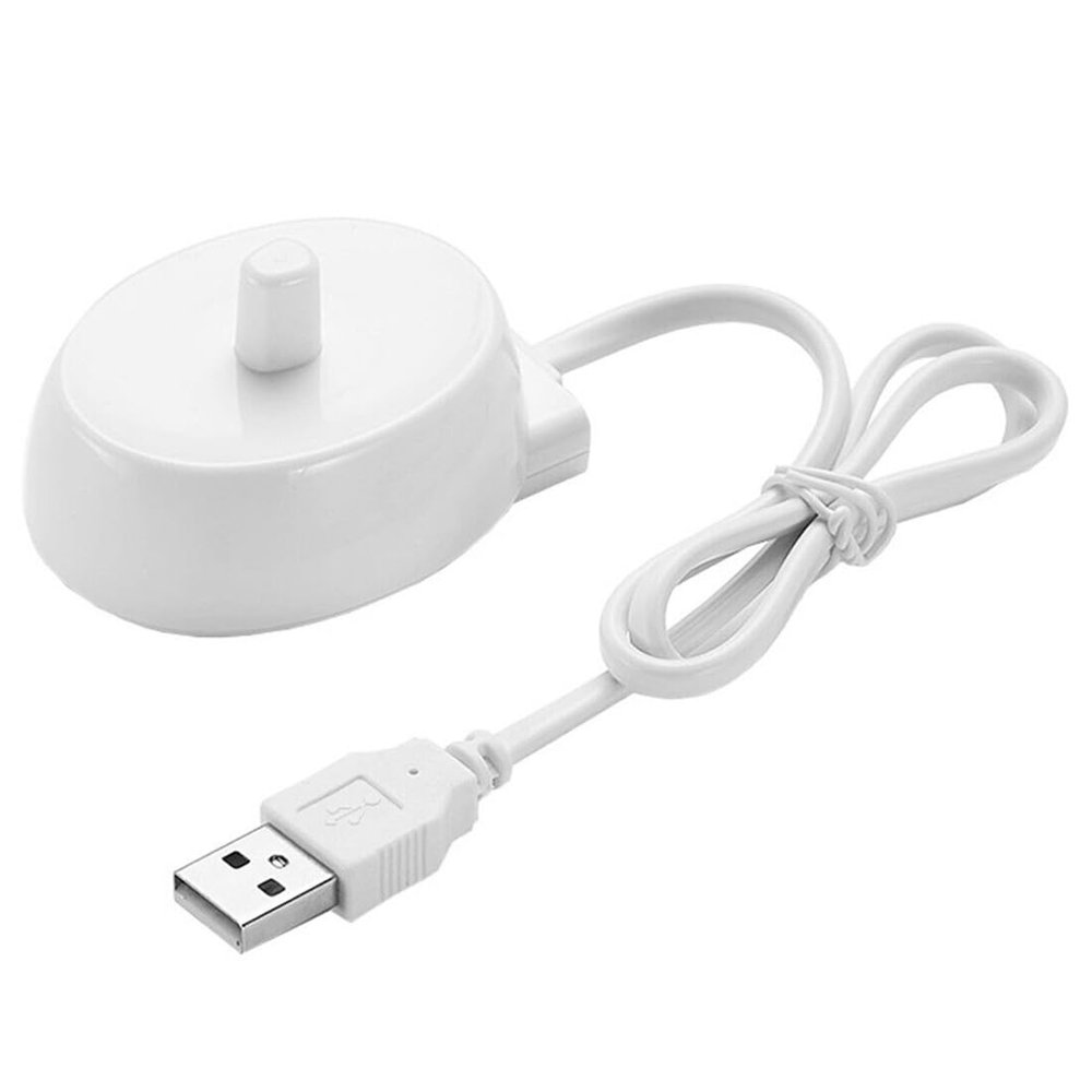 FiTspi Electric Toothbrush Charger for Braun Oral-B Series D12 D20 D16, Tooth Brush Adaptor Charging Cradle, Universal USB Port Charger