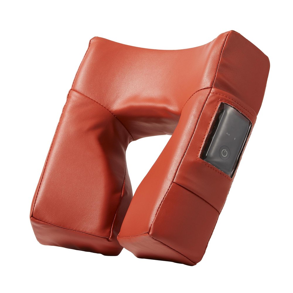 Music Master High Fidelity Sound Face Cradle Cushion- Bluetooth Massage Pillow for Face Down Resting- Ultra Soft Massage Table Headrest for Personal & Professional Use- 9cm Foam Headrest