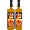 Mikah - Premium Flavors - Salted Caramel x2 | Drink and Dessert Syrup | Professional Use | 2 Bottles of 1 Litre (2 x 1000ml) view 1