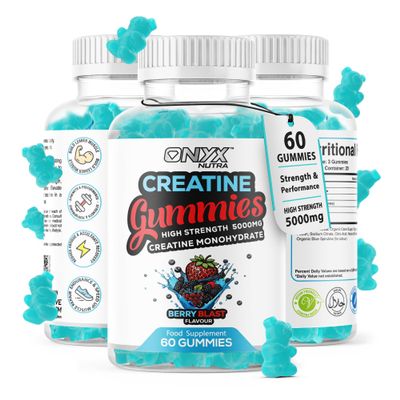 Creatine Monohydrate Gummies 5000mg - Workout Gym Supplement - 60 Creatine Gummies