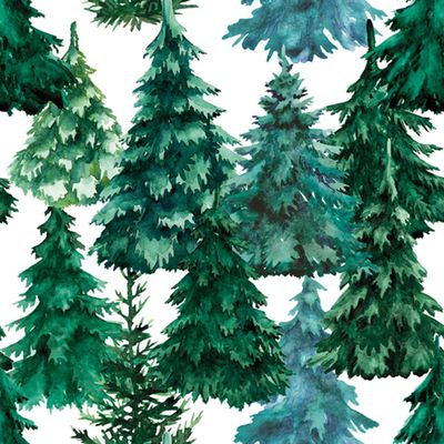 3-Ply Xmas Decoupage Tissue Paper Napkins Decorative Christmas Serviettes 33cm x 33cm - Pack of 20 (Watercolour Winter Forest)