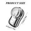 Portable USB Electric Razor for Men, USB Mini Electric Shaver, Pocket Size Electric Shave, LED Digital Display Small Electric Face Beard Shaver for Home Car Travel, Men Best Gift (Silver) view 4