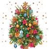 3-Ply Xmas Decoupage Tissue Paper Napkins Decorative Christmas Serviettes 33cm x 33cm - Pack of 20 (Photo Christmas Tree) view 1