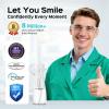 COSLUS Water Teeth Flosser Picks: 4 Modes Cordless Irrigator 300ML Portable Electric Flossing Machinerie for Teeth Cleaning Rechargeable IPX7 Waterproof Tooth Pick Set Cleaner for Travel Home view 2