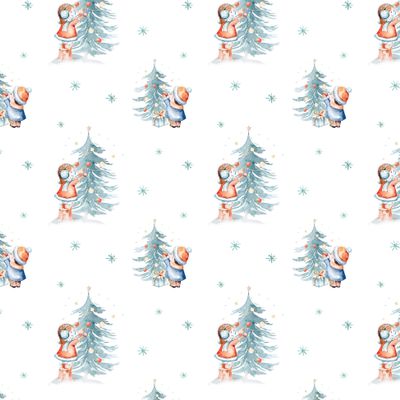 20 Napkins Christmas Children Decorate Christmas Trees as Table Decoration Paper Napkins with Motif Also for Decoupage and Decoupage 33 x 33 cm