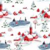 20 Napkins Christmas City Life in Winter as Table Decoration Paper Napkins with Motif Also for Decoupage and Decoupage 33 x 33 cm view 1