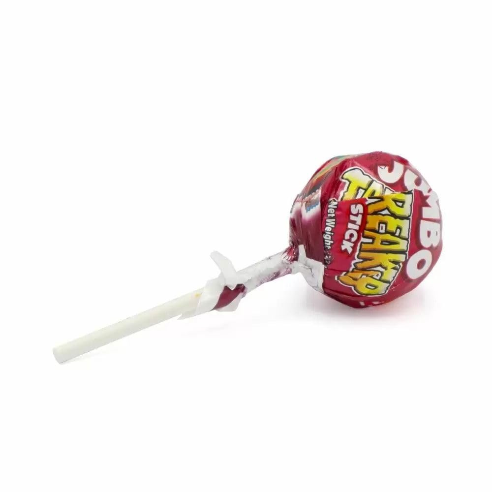 Sour Cherry Jumbo Jawbreaker on a Stick - 5 Lollipop Sweets