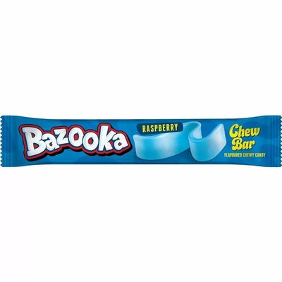 Bazooka Blue Raspberry Chew Bar - 5 Chew Bars Sweets