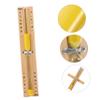 BESTonZON 15 Minutes Sauna Sand Timer Glass Hourglass Wall-mounted Sand Hour Timer for Spa Bath Yellow view 3